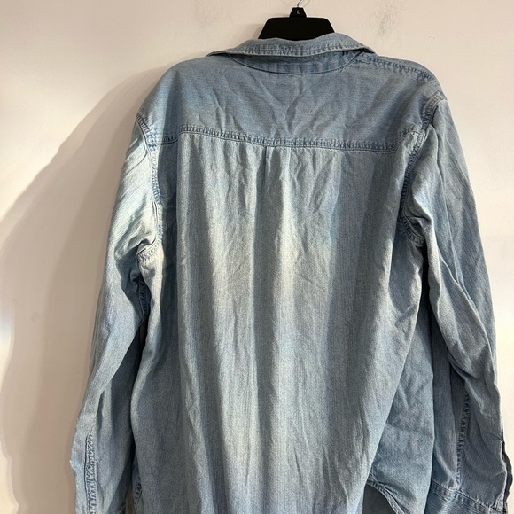 T.Harris London Light Denim Button Down Shirt Men’s Size XL - Picture 5 of 5